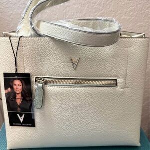 Vanessa Williams Elegant White Tote Bag